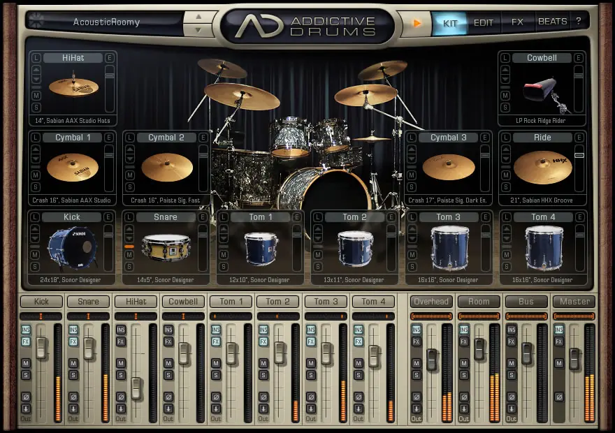 como usar addictive drums