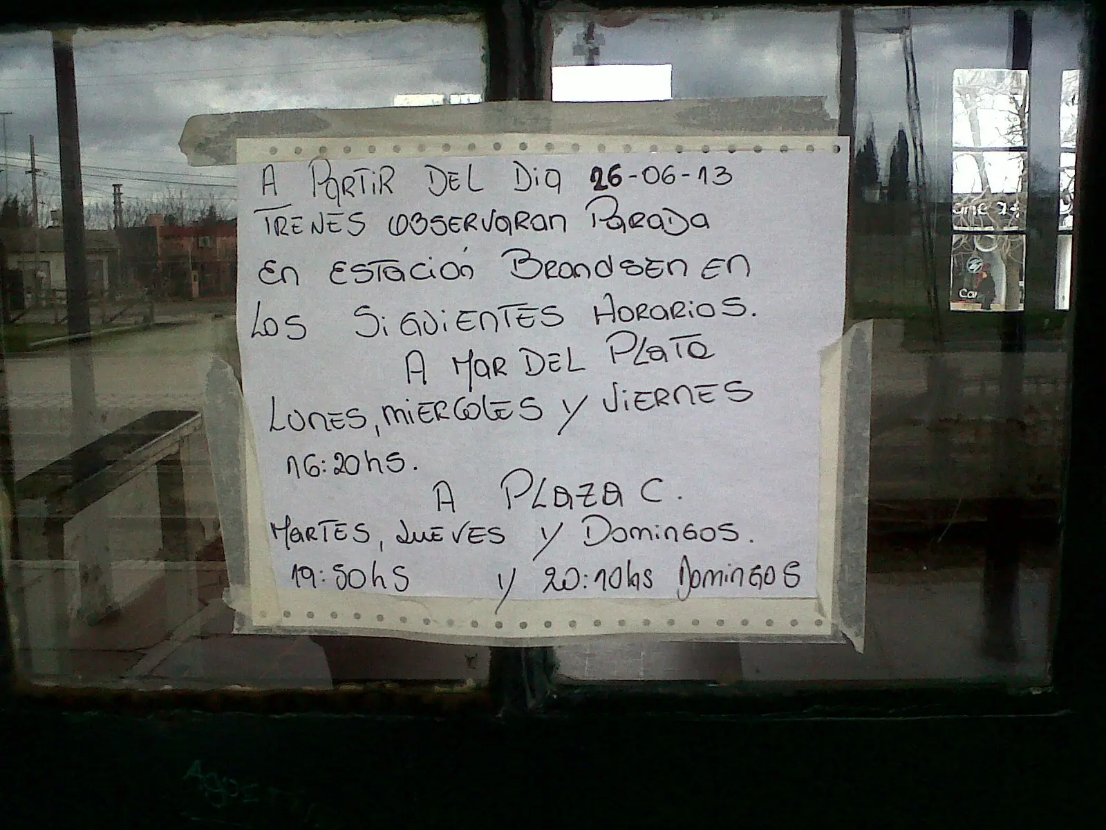 ¿ Trenes funcionando en Brandsen ?