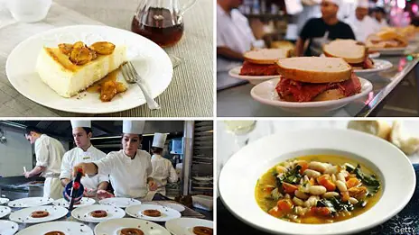 La comida servida en platos blancos y redondos, ¿sabe mejor