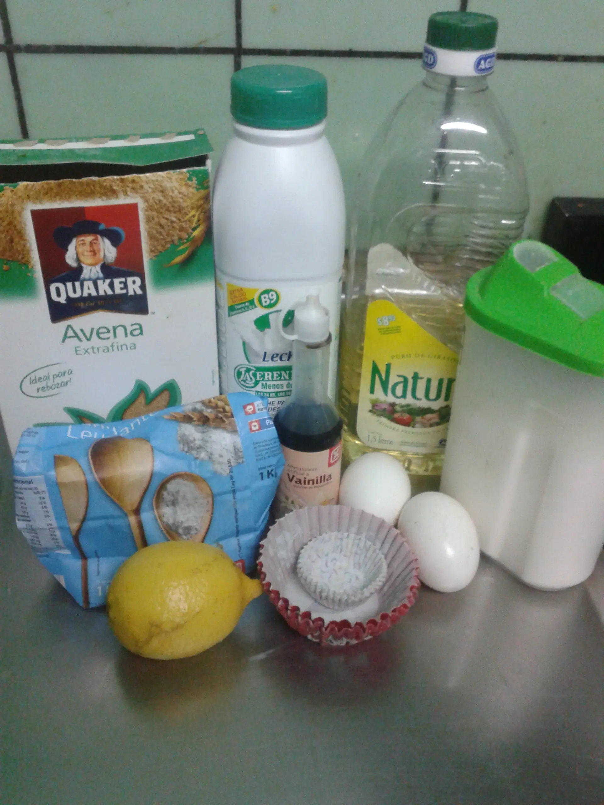 Muffins de avena y muffins de limón (Foto Receta)