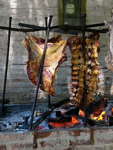 Asado y vacío al asador