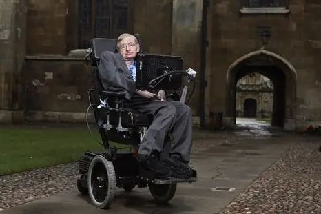 Ejemplo de vida: Stephen Hawking.