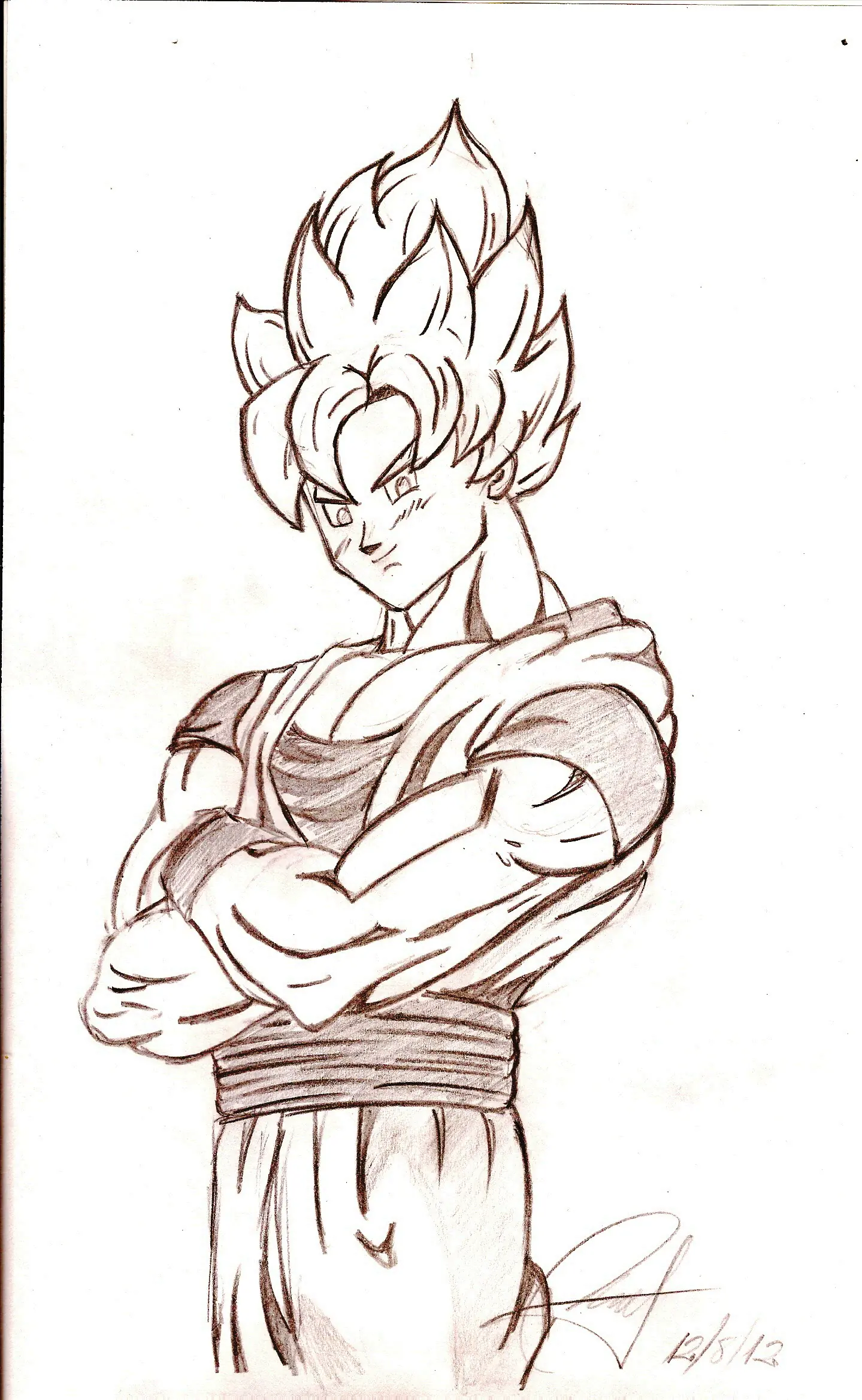 Dibuje a Goku y a Gohan y te lo muestro