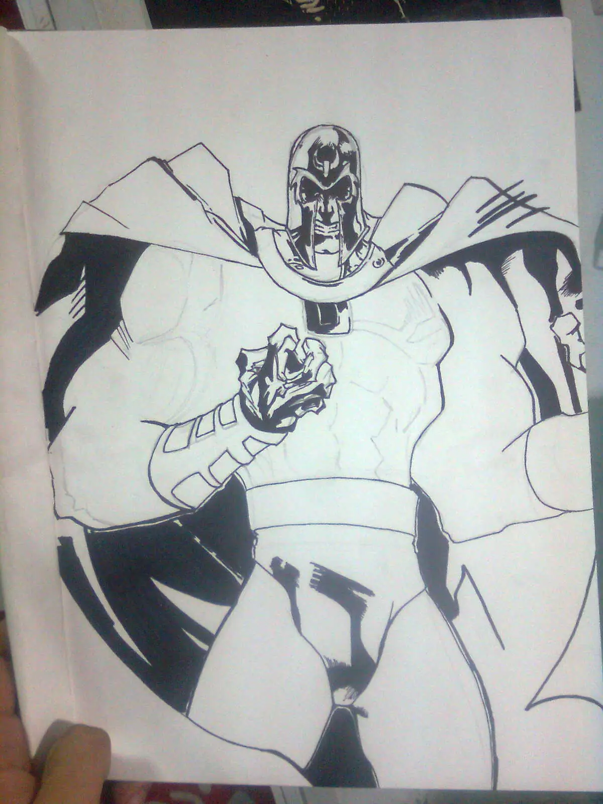 Mi dibujo de Magneto (propio).