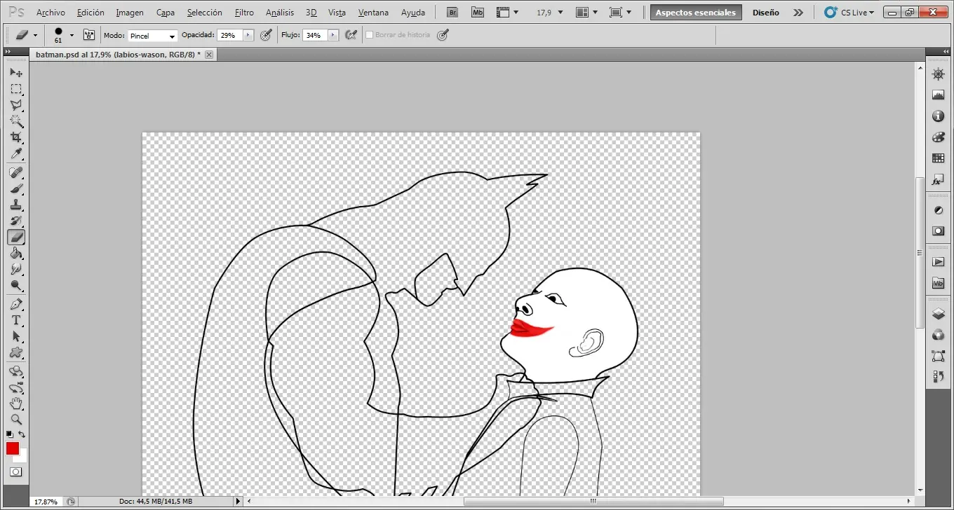 mi dibujo en photoshop [Batman y el Joker]