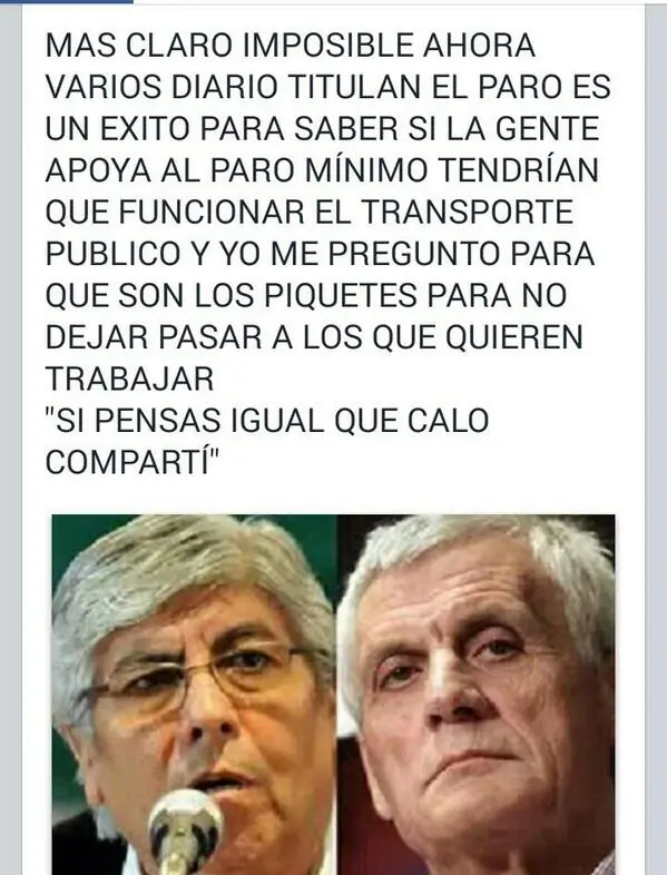 lo increíble del paro (calo)
