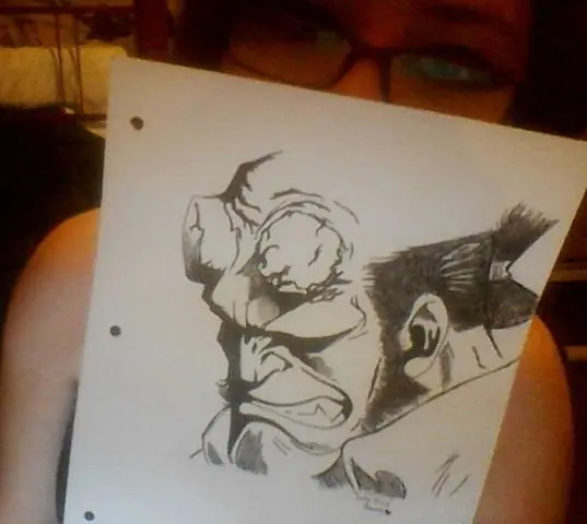 Dibuje la cara de Hellboy