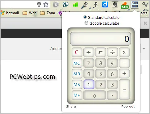 8 Calculadoras para Google Chrome/Basica/cientificas/grafica