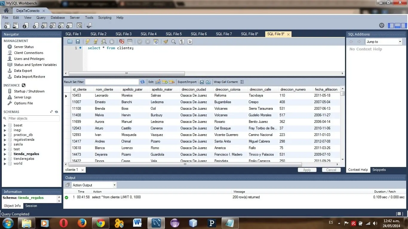 Programa Java que Genera N Clientes