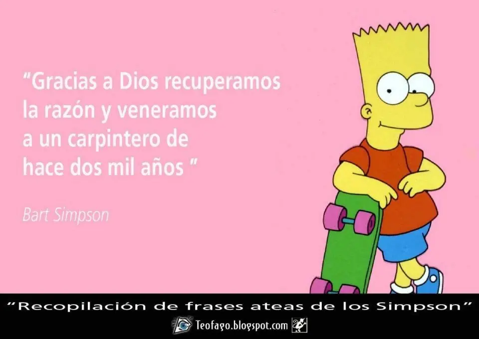 Frases Ateas de Homero y los simpsons, Megapost.