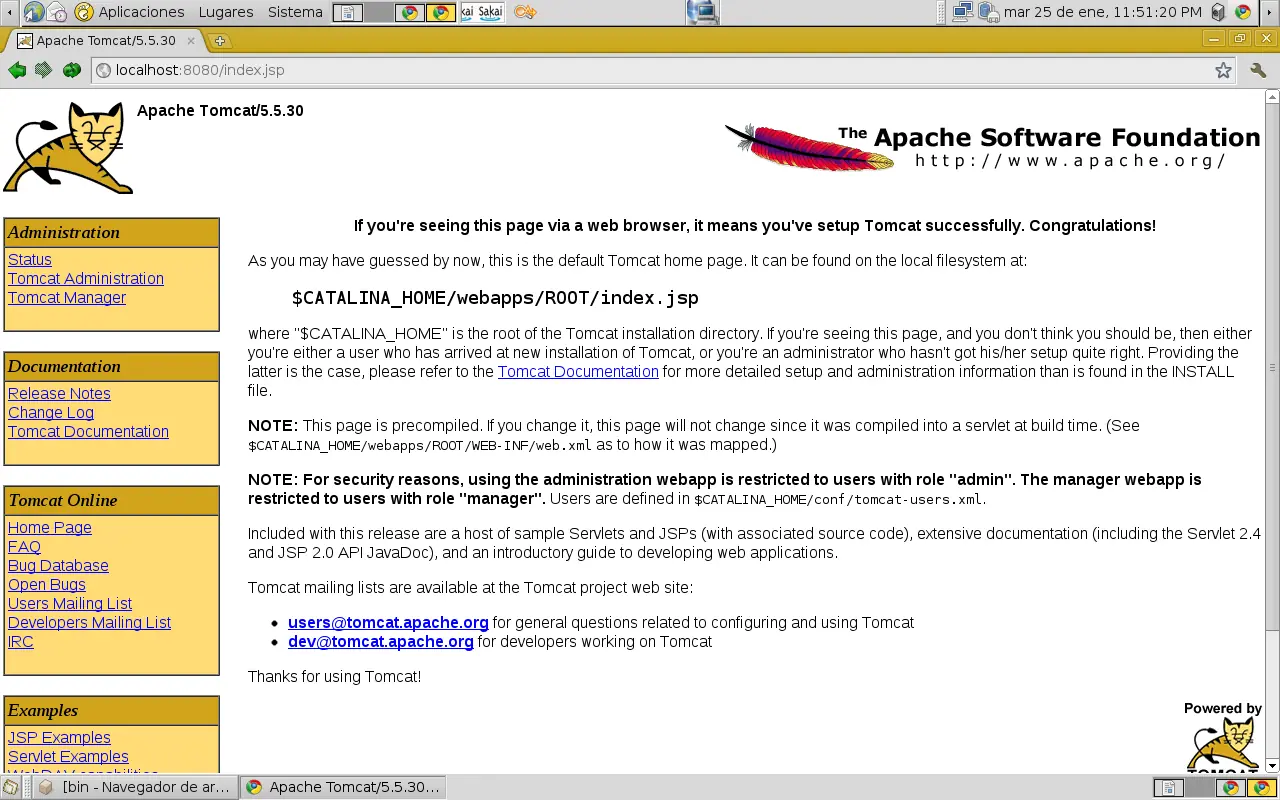 Instalando Tomcat 5.5.30 Java jvm y MYSQL 5.0regalito Rcconf