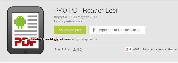 PRO PDF Reader para Android