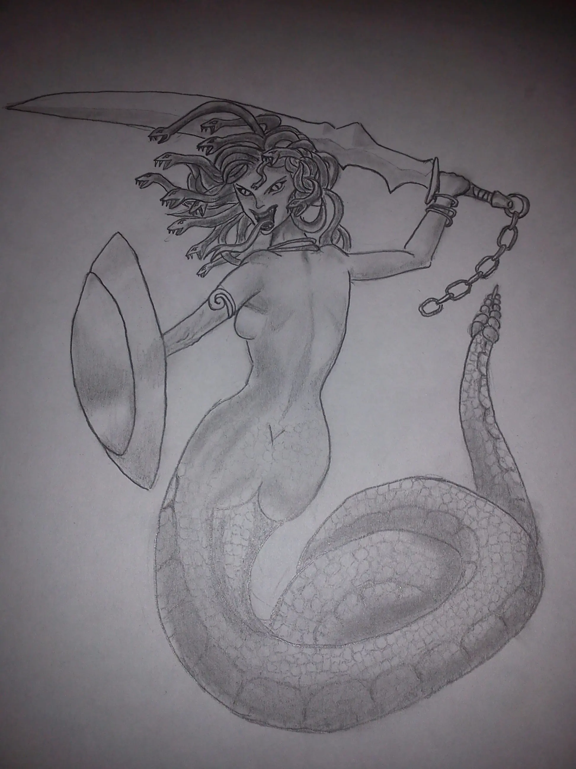 Dibujo Medusa