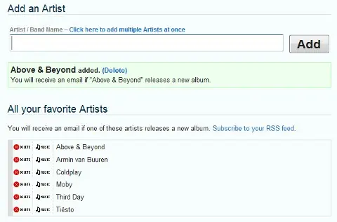 AlbumReminder, te avisa cuando tus bandas lanzan nevos disco