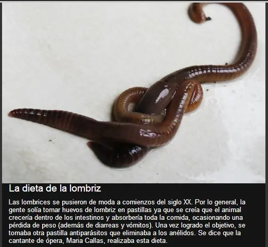 las dietas mas raras de la histo
