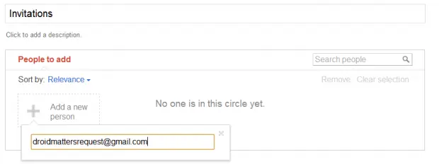 Truco para enviar invitaciones a Google+