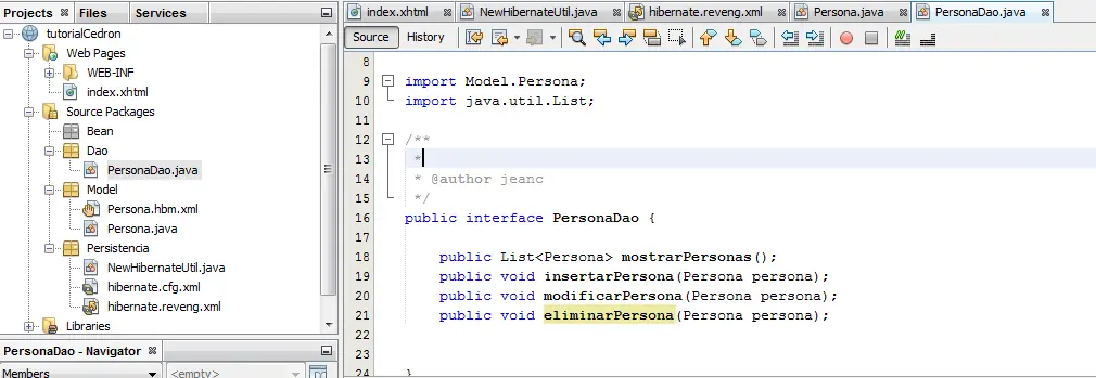 Java: Hibernate, JSF Primefaces y MySQL [Parte 2]
