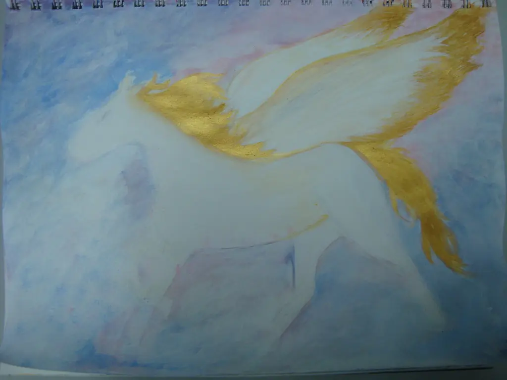 Mi primer dibujo del 2013 - Pegaso