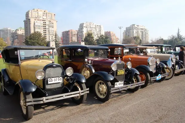 Autos clásicos en Santiago de Chile