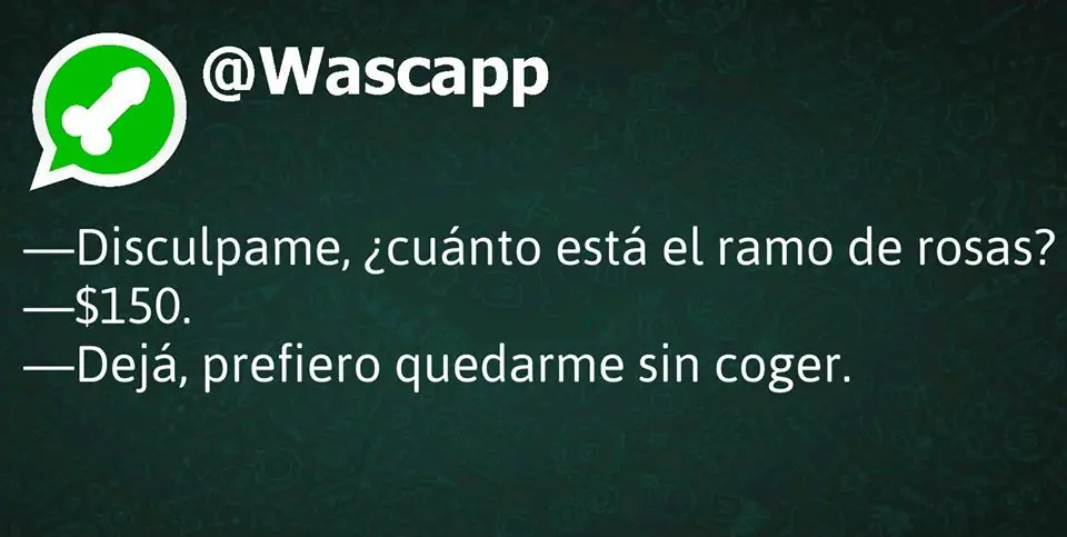 Wascapp dice...