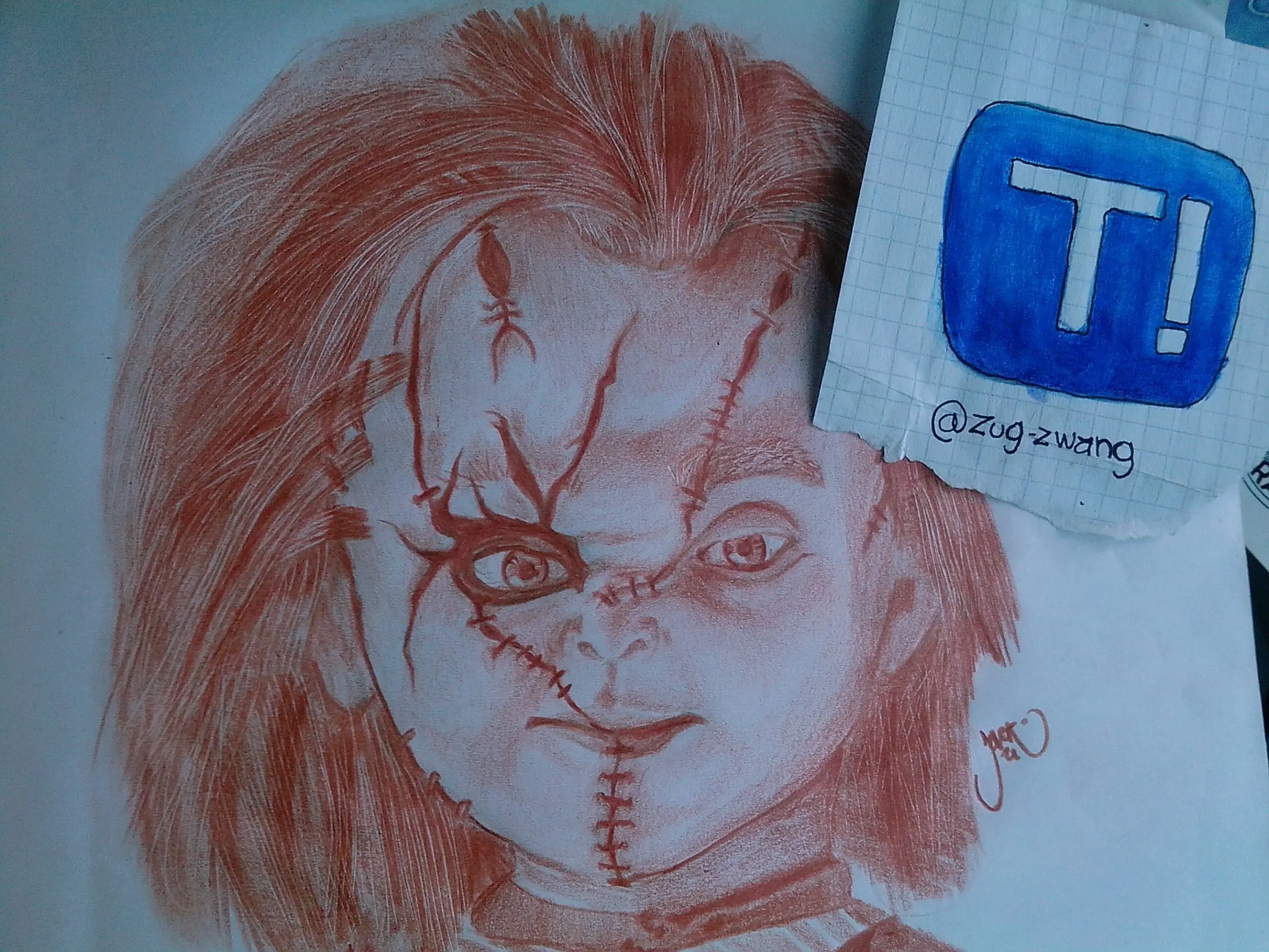 Dibuje a Chucky.
