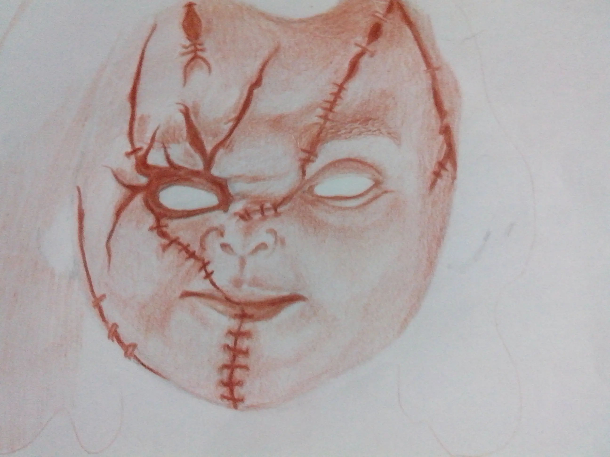 Dibuje a Chucky.