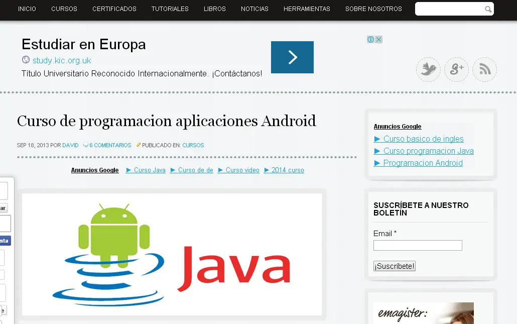 16 cursos gratis de programación Online