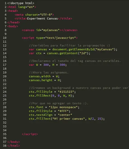 HTML5 Canvas [Basico] 1/X