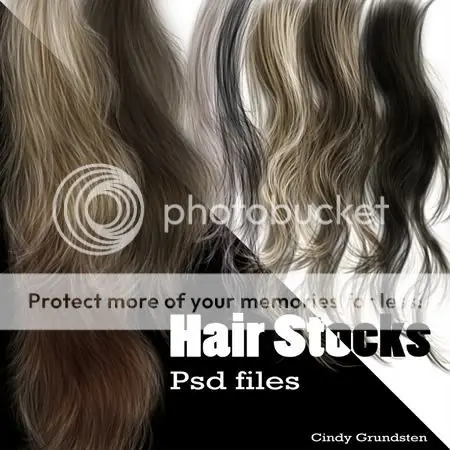 Pack con mechones de cabello realistas
