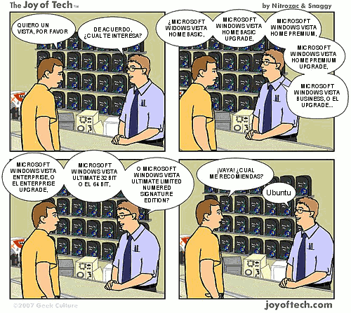 Fracaso en ubuntu y linux?