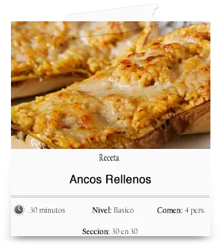 Ancos (zapallo) rellenos al horno