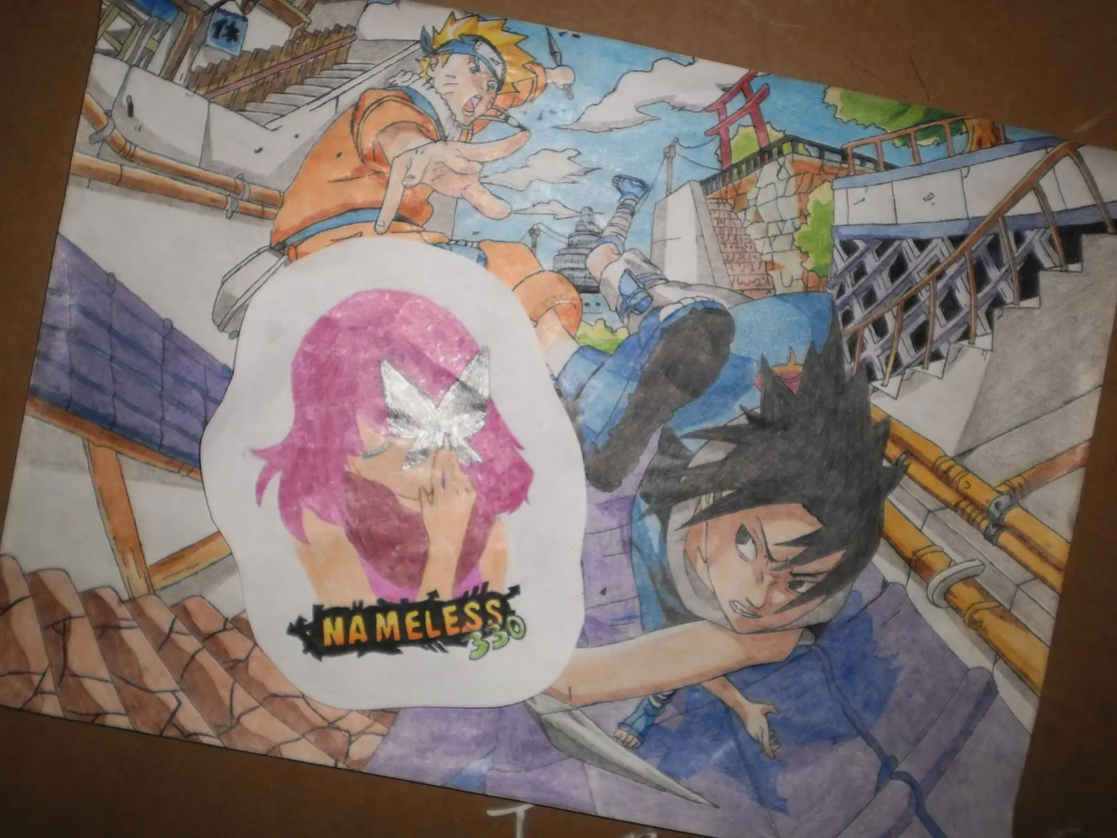 Simplemente un dibujo de Naruto (a color)