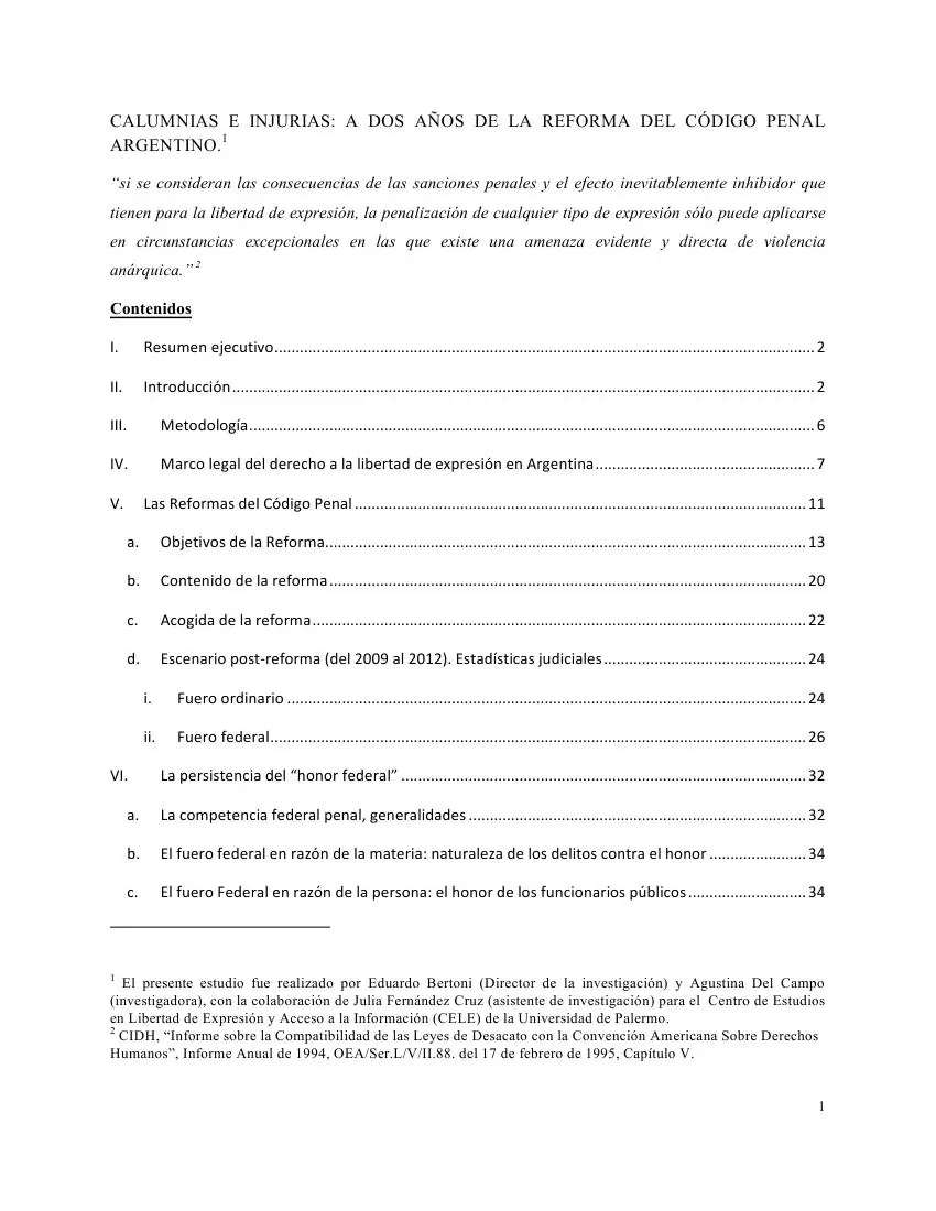 Calumnias e Injurias, a 4 años de la reforma d/CP argentino