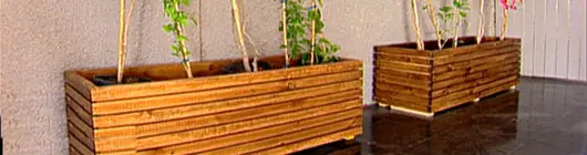 Cómo construir maceteros de Madera
