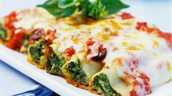 Canelones de verdura con salsa super aprovechadora :)