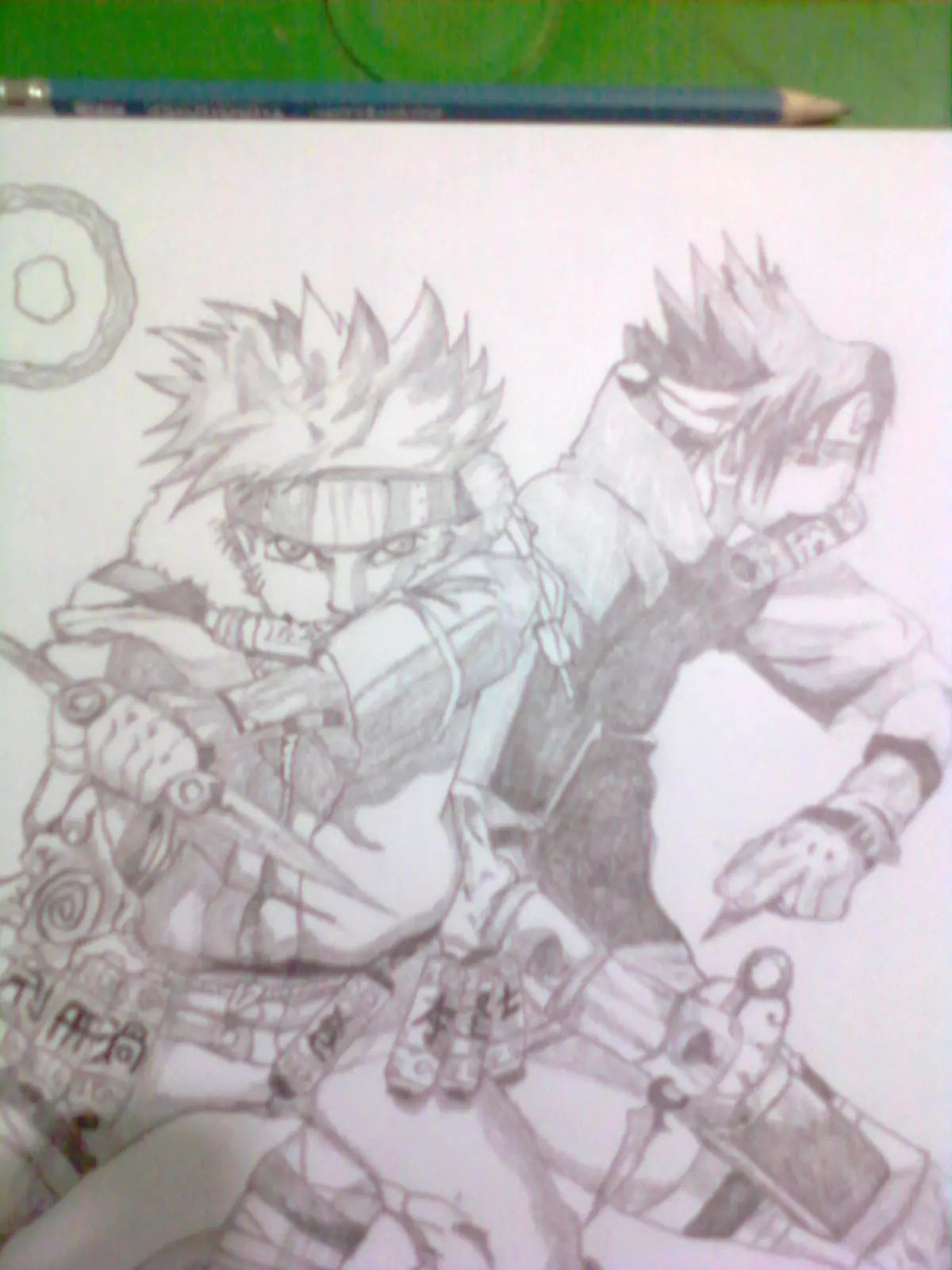 Dibujo de Naruto-Sasuke