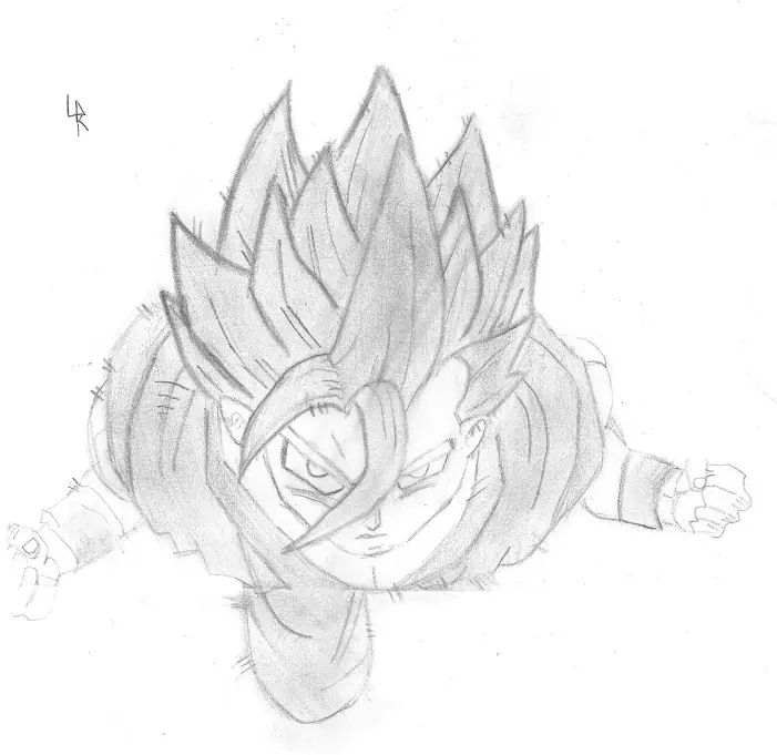Mi dibujo de Gohan ssj 2