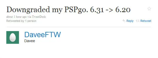 Davee ha logrado Downgradear su PSP GO 6.31-6.20