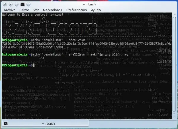 Saber la suma MD5 o SHA de una palabra, oración o archivo