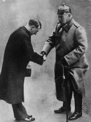 Carte de Hitler al presidente von Hindemburg