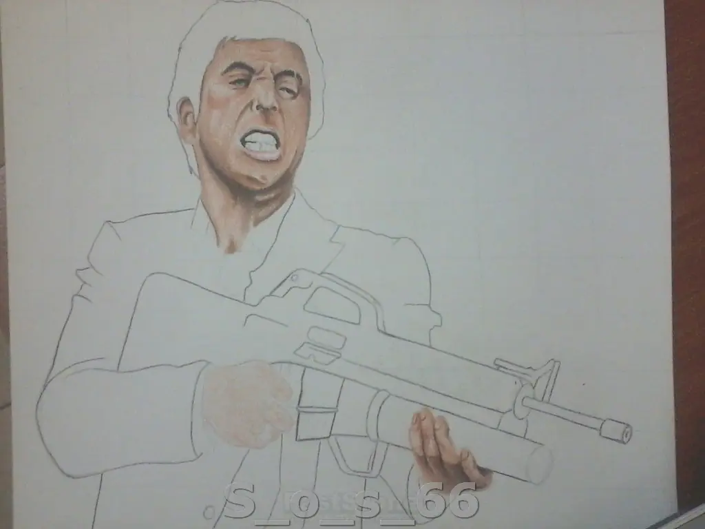 Dibujando a Tony Montana - Color [S_o_S_66]