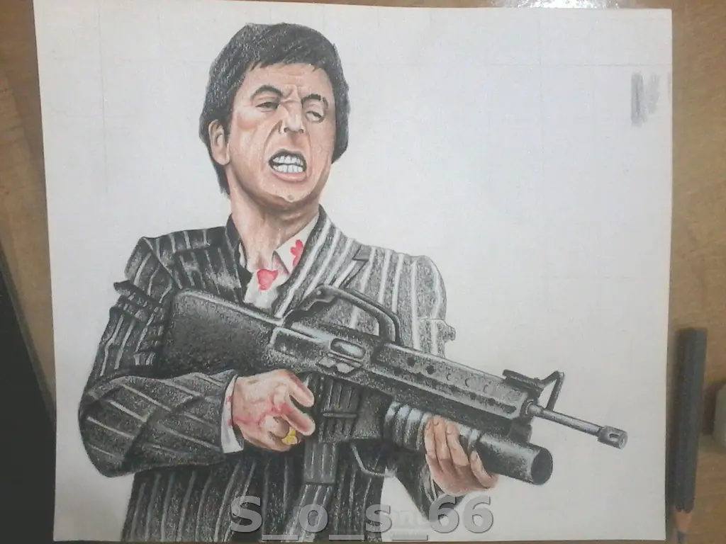 Dibujando a Tony Montana - Color [S_o_S_66]