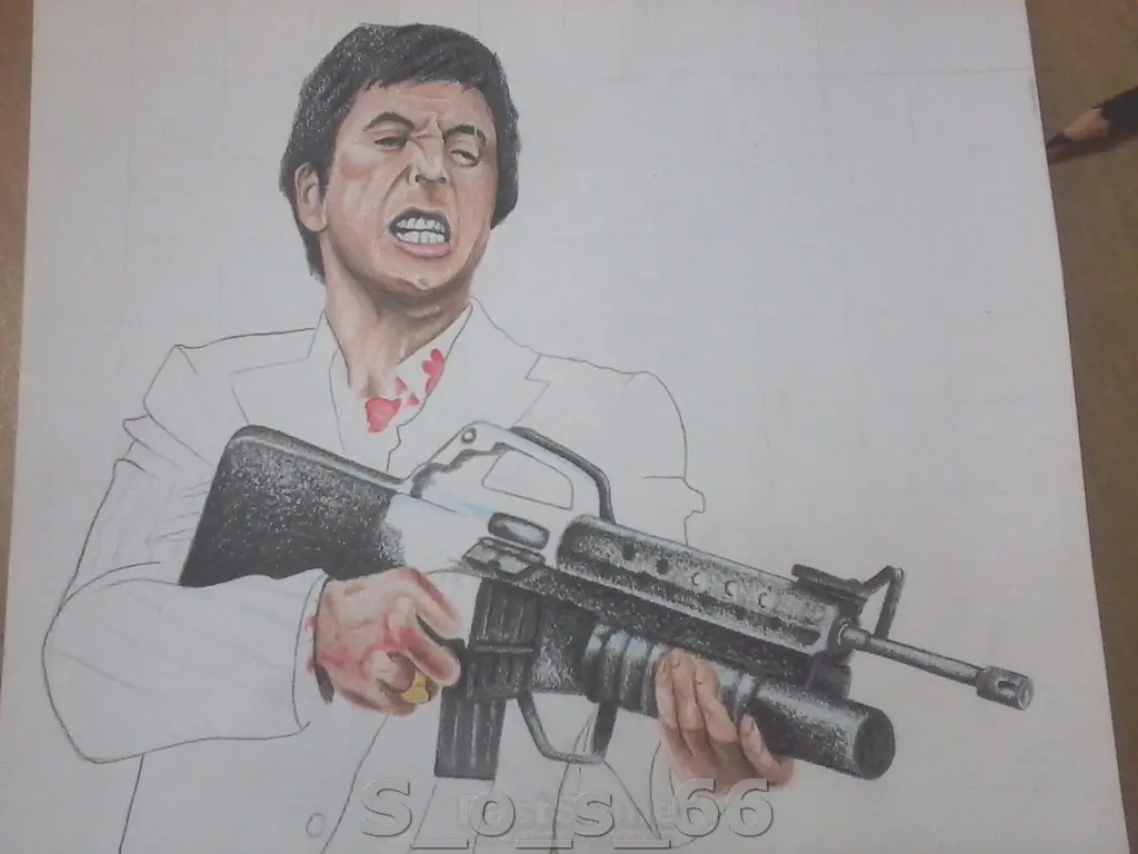 Dibujando a Tony Montana - Color [S_o_S_66]