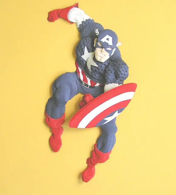 Arte elaborado con papel en 3d