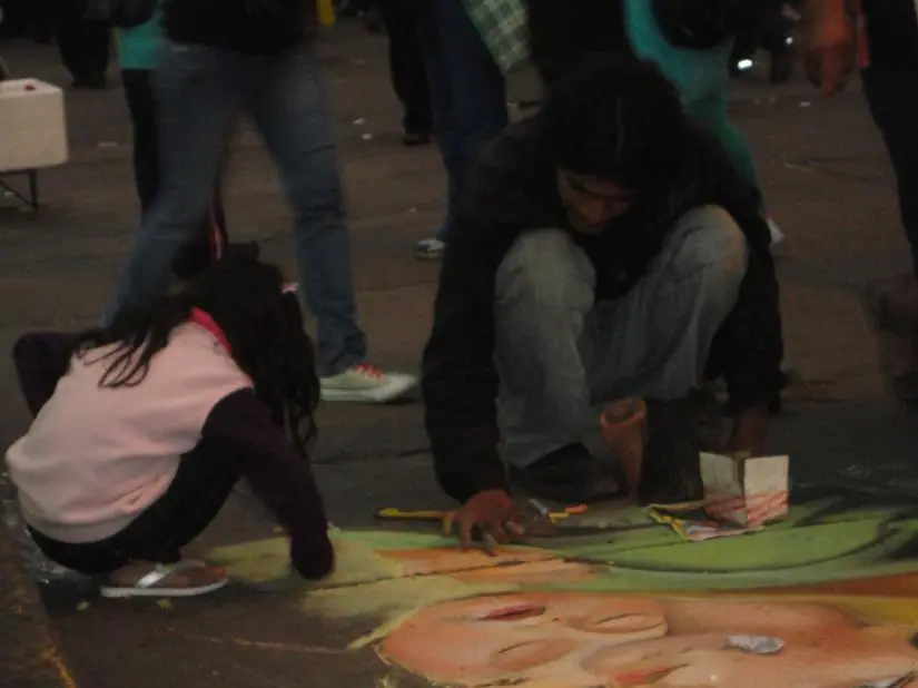 arte en el piso