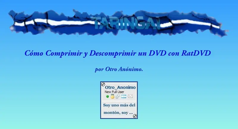 Como comprimir y descomprimir un dvd con RatDVD