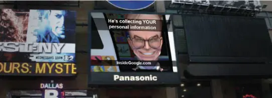 Ridiculizan a CEO de google en la gran pantalla de Tm.Square