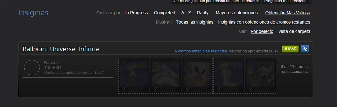 Steam | Sacar cartas sin usar SAM