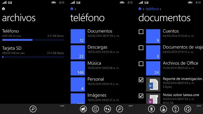 Microsoft publica explorador de archivos para Windows Phone