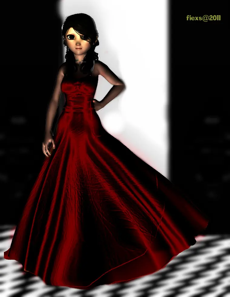 Gold dress in Daz 4